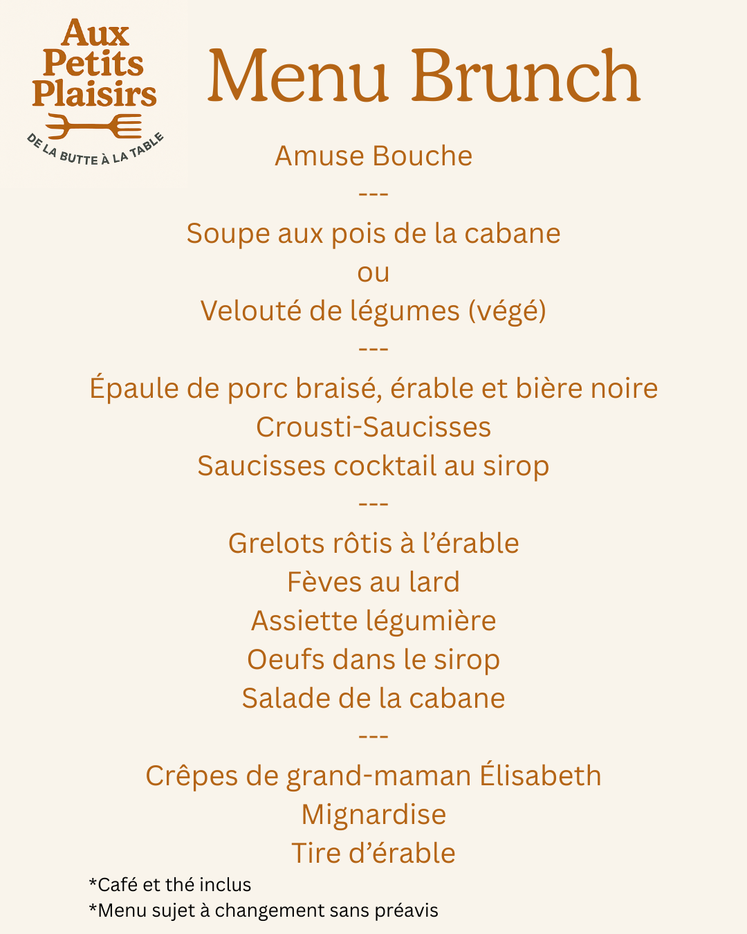 Brunch à la Cabane 🥞