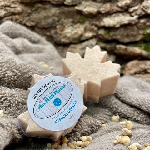 Bombe de bain à l'érable